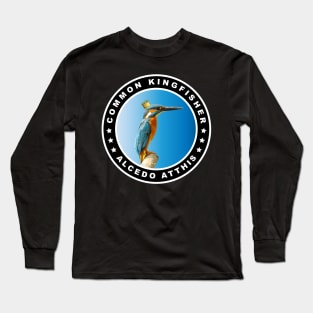 Slim Common Kingfisher (Alcedo Atthis) Bird Long Sleeve T-Shirt